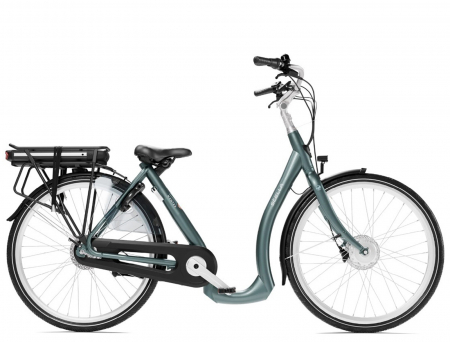 Bicicleta electrica oras STELLA Nantes FDST ISP RTE 2.1, cadru aluminiu 18", manete RevoShift, frane hidraulice, 7 viteze, gri [1]