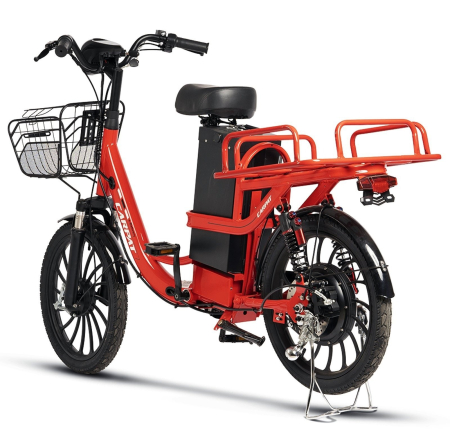 Bicicleta electrica tip scooter 20" CARPAT E-Delivery 20314E, cadru otel 16", frane tambur/disc, autonomie 60-80 km [2]