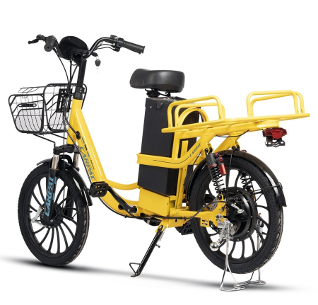Bicicleta electrica tip scooter 20" CARPAT E-Delivery 20314E, cadru otel 16", frane tambur/disc, autonomie 60-80 km [2]
