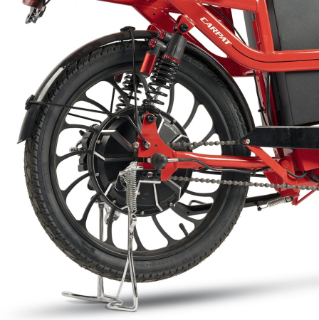 Bicicleta electrica tip scooter 20" CARPAT E-Delivery 20314E, cadru otel 16", frane tambur/disc, autonomie 60-80 km [8]