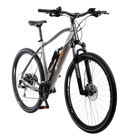 Bicicleta electrica Urban 28" AFISPORT C1.7, cadru aluminiu, manete secventiale, frane hidraulice, 24 viteze [1]