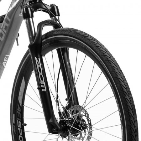 Bicicleta electrica Urban 28" AFISPORT C1.7, cadru aluminiu, manete secventiale, frane hidraulice, 24 viteze [2]