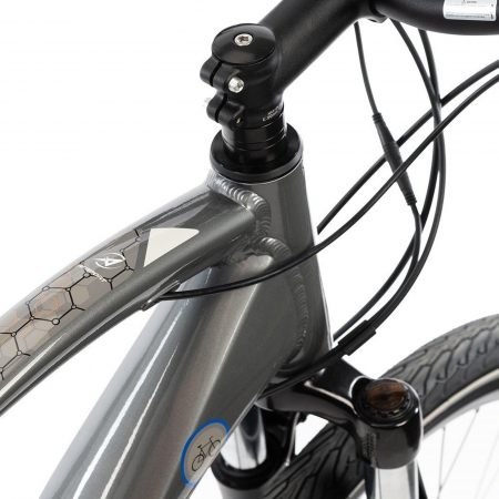 Bicicleta electrica Urban 28" AFISPORT C1.7, cadru aluminiu, manete secventiale, frane hidraulice, 24 viteze [3]