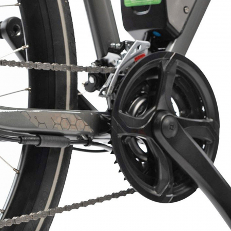 Bicicleta electrica Urban 28" AFISPORT C1.7, cadru aluminiu, manete secventiale, frane hidraulice, 24 viteze [6]