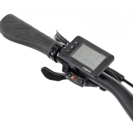 Bicicleta electrica Urban 28" AFISPORT C1.7 Lady, cadru aluminiu 18", manete secventiale, frane hidraulice, 24 viteze, gri/mov [5]