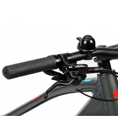 Bicicleta electrica Urban 28" DEVRON 28161, cadru aluminiu 19", manete secventiale, frane hidraulice, 16 viteze, negru/albastru [4]