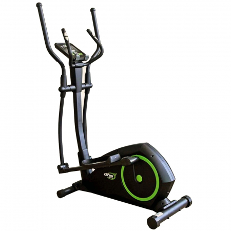 Bicicleta eliptica DHS3729,, control digital cu Power Management System, sens dublu de pedalare, negru/verde [3]