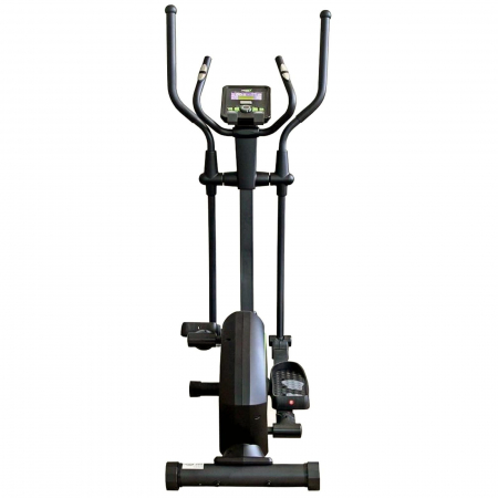 Bicicleta eliptica DHS3729,, control digital cu Power Management System, sens dublu de pedalare, negru/verde [2]