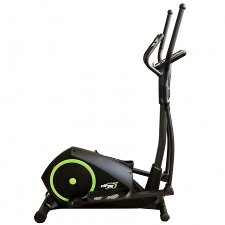 Bicicleta eliptica DHS3729,, control digital cu Power Management System, sens dublu de pedalare, negru/verde [1]