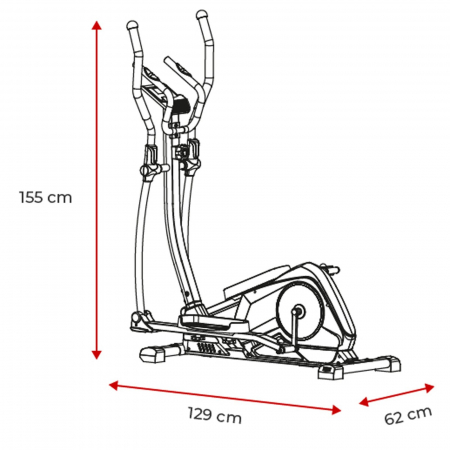 Bicicleta eliptica cu pas reglabil SPOKEY Alear [14]
