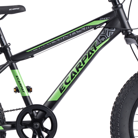 Bicicleta Fat Bike 20" CARPAT Nunu, cadru otel 13.5", manete RevoShift, frane disc, 7 viteze, varsta 7-10 ani  [9]