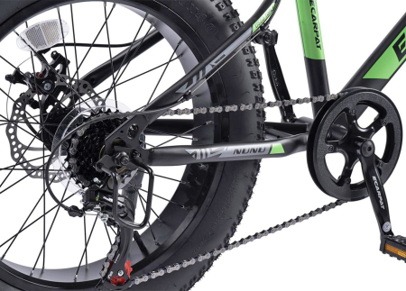 Bicicleta Fat Bike 20" CARPAT Nunu, cadru otel 13.5", manete RevoShift, frane disc, 7 viteze, varsta 7-10 ani  [6]