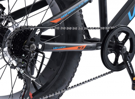 Bicicleta Fat Bike 20" VELORS Hercules, cadru otel 13.5", manete RevoShift, frane disc, 7 viteze [7]