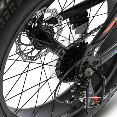 Bicicleta Fat Bike 20" VELORS Hercules, cadru otel 13.5", manete RevoShift, frane disc, 7 viteze [8]