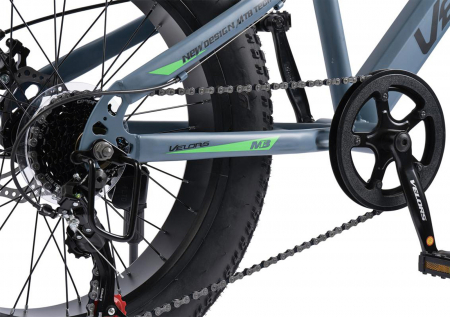 Bicicleta Fat Bike 20" VELORS Hercules, cadru otel 13.5", manete RevoShift, frane disc, 7 viteze [7]