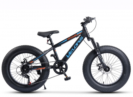 Bicicleta Fat Bike 20" VELORS Hercules, cadru otel 13.5", manete RevoShift, frane disc, 7 viteze [1]