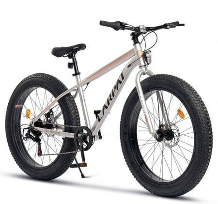 FAT BIKE - Bicicleta Fat Bike 26" CARPAT Aventus 2.6, cadru otel, manete RevoShift, frane disc, 7 viteze