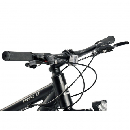 Bicicleta Fat Bike 26" CARPAT BigOne 2.6, cadru aluminiu, manete secventiale, frane disc, 16 viteze [4]