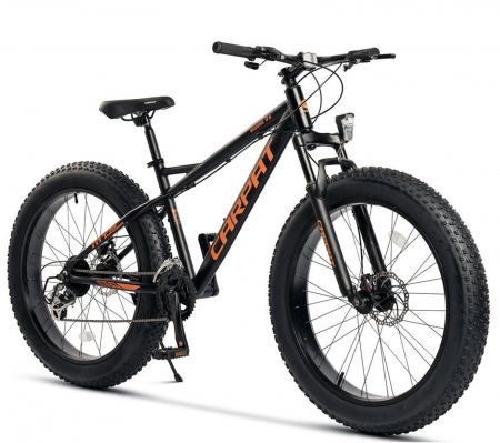Bicicleta Fat Bike 26" CARPAT BigOne 2.6, cadru aluminiu, manete secventiale, frane disc, 16 viteze [1]