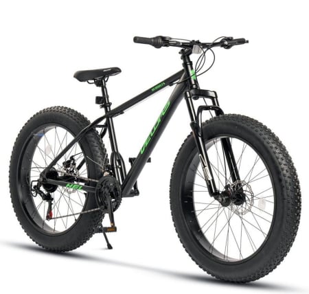 BICICLETE - Bicicleta Fat Bike 26" VELORS Hercules, cadru otel, manete RevoShift, frane disc, 21 viteze