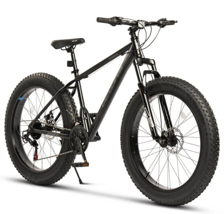 BICICLETE - Bicicleta Fat Bike 26" VELORS Hercules, cadru otel, manete RevoShift, frane disc, 21 viteze