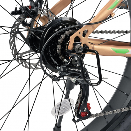 Bicicleta Fat Bike 26" VELORS Mars, cadru otel 17", manete RevoShift, frane disc, 21 viteze [7]