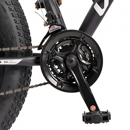 Bicicleta Fat Bike 26" VELORS Wolf 2.6, cadru otel, manete RevoShift, frane disc, 21 viteze [6]