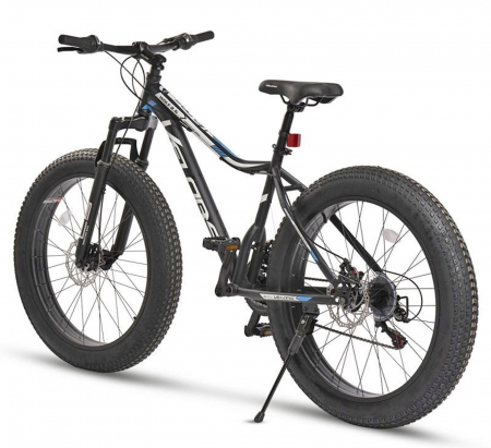 Bicicleta Fat Bike 26" VELORS Wolf 2.6, cadru otel, manete RevoShift, frane disc, 21 viteze [2]