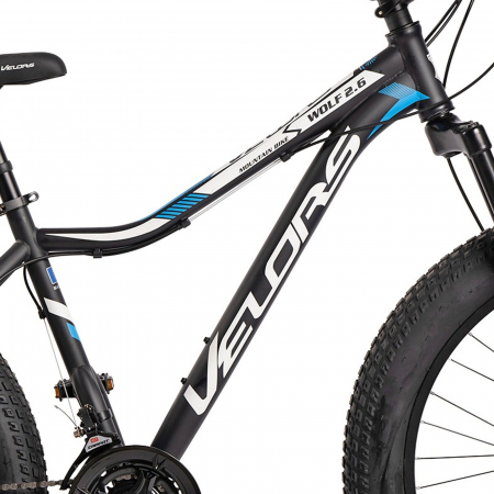 Bicicleta Fat Bike 26" VELORS Wolf 2.6, cadru otel, manete RevoShift, frane disc, 21 viteze [9]