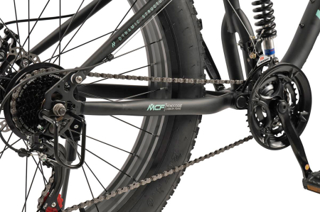 Bicicleta Fat Bike full-suspension 26" VELORS Duro 2.6, cadru otel 17", manete secventiale, frane disc, 21 viteze [8]