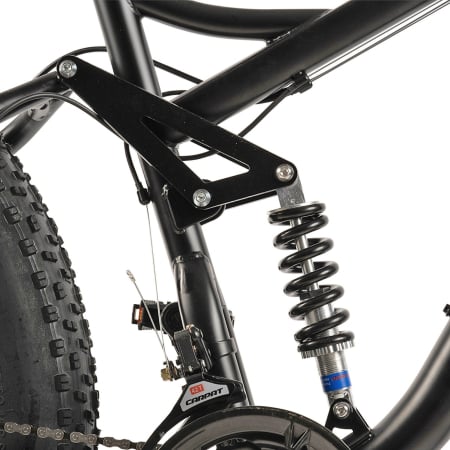 Bicicleta Fat Bike full-suspension 26" VELORS Duro 2.6, cadru otel 17", manete secventiale, frane disc, 21 viteze [9]