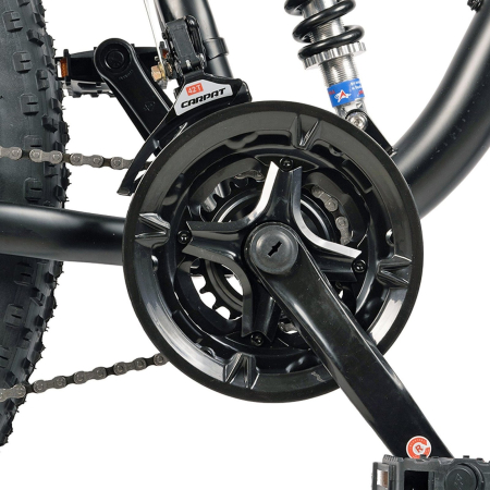 Bicicleta Fat Bike full-suspension 26" VELORS Duro 2.6, cadru otel 17", manete secventiale, frane disc, 21 viteze [7]