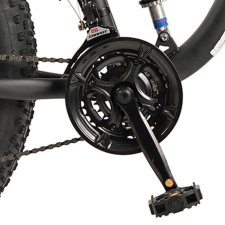 Bicicleta Fat Bike full-suspension 26" VELORS Duro 2.6, cadru otel 17", manete secventiale, frane disc, 21 viteze [7]