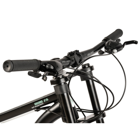 Bicicleta Fat Bike full-suspension 26" VELORS Duro 2.6, cadru otel 17", manete secventiale, frane disc, 21 viteze [4]