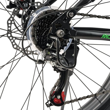 Bicicleta Fat Bike full-suspension 26" VELORS Duro 2.6, cadru otel 17", manete secventiale, frane disc, 21 viteze [8]