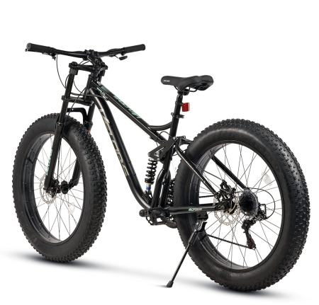 Bicicleta Fat Bike full-suspension 26" VELORS Duro 2.6, cadru otel 17", manete secventiale, frane disc, 21 viteze [2]