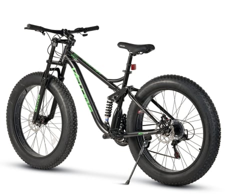 Bicicleta Fat Bike full-suspension 26" VELORS Duro 2.6, cadru otel 17", manete secventiale, frane disc, 21 viteze [2]