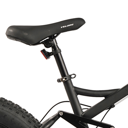 Bicicleta Fat Bike full-suspension 26" VELORS Duro 2.6, cadru otel 17", manete secventiale, frane disc, 21 viteze [11]