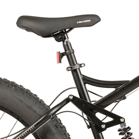 Bicicleta Fat Bike full-suspension 26" VELORS Duro 2.6, cadru otel 17", manete secventiale, frane disc, 21 viteze [10]