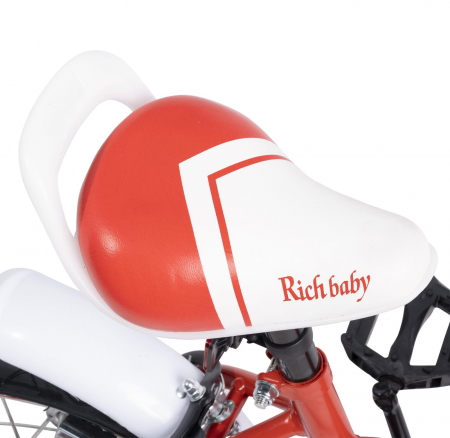Bicicleta copii 12" RICH BABY R1208A rosu, varsta 2-4 ani [8]