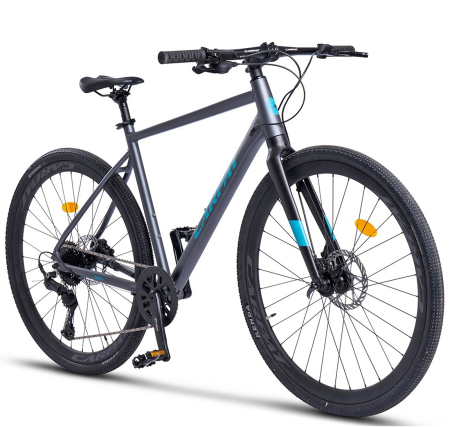 BICICLETE SOSEA-CICLOCROSS - Bicicleta gravel 28" CARPAT Adv, cadru aluminiu, manete secventiale, frane hidraulice, 10 viteze