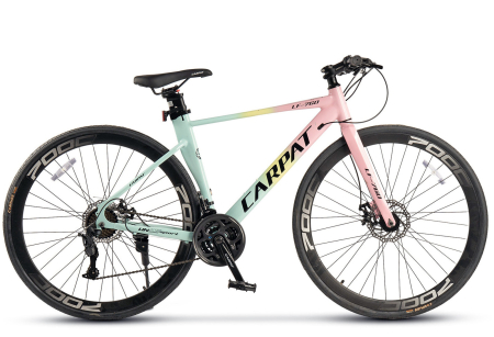 Bicicleta gravel 28" CARPAT LF-760, cadru aluminiu 17", manete secventiale, frane disc, 24 viteze [1]