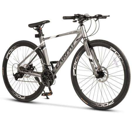 BICICLETE SOSEA-CICLOCROSS - Bicicleta gravel 28" CARPAT LF-760, cadru aluminiu 17", manete secventiale, frane disc, 24 viteze