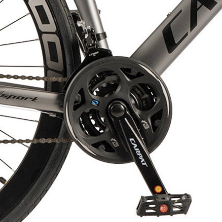 Bicicleta gravel 28" CARPAT LF-760, cadru aluminiu 17", manete secventiale, frane disc, 24 viteze [7]