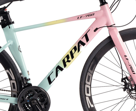 Bicicleta gravel 28" CARPAT LF-760, cadru aluminiu 17", manete secventiale, frane disc, 24 viteze [10]