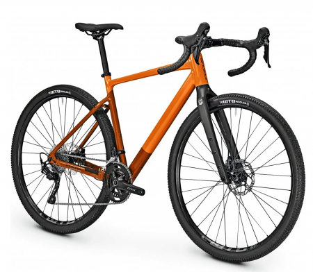 BICICLETE SOSEA-CICLOCROSS - Bicicleta gravel 28" FOCUS Atlas 6.7 Rustorange , cadru aluminiu, manete ergopower, frane hidraulice, 20 viteze, portocaliu