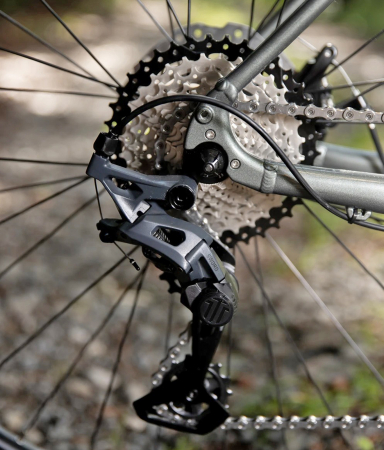 Bicicleta gravel 28" ROCK MACHINE Lukk 40, cadru aluminiu, manete ergopower, frane disc, 20 viteze, gloss granite green [15]