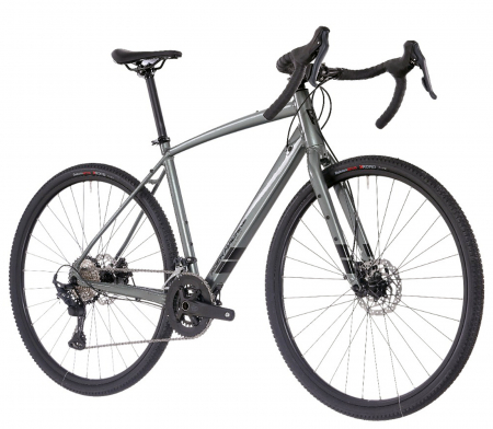 BICICLETE SOSEA-CICLOCROSS - Bicicleta gravel 28" ROCK MACHINE Lukk 40, cadru aluminiu, manete ergopower, frane disc, 20 viteze, gloss granite green