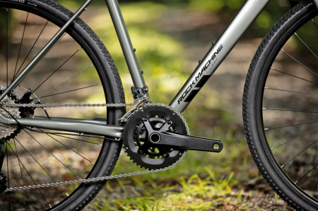 Bicicleta gravel 28" ROCK MACHINE Lukk 40, cadru aluminiu, manete ergopower, frane disc, 20 viteze, gloss granite green [16]