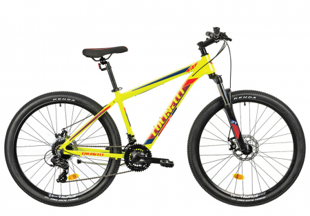 BICICLETE MTB-HT - Bicicleta MTB-HT 27.5" COLINELLI 2725, cadru aluminiu 18", manete secventiale, frane disc, 24 viteze, verde fluo